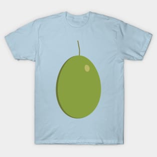 Green olive icon in flat design T-Shirt